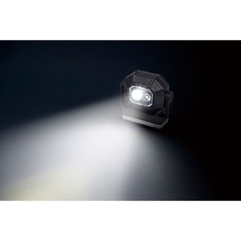 充電式ワークライト Sサイズ 500 コンパクトサイズ  スポット&ワイド2Way照射  本体が360°回転 マグネット、フック付 照らしたい場所を自在に照らせる ELPA