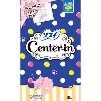 センターインふわふわタイプ多い日の夜用18枚 ユニ・チャーム