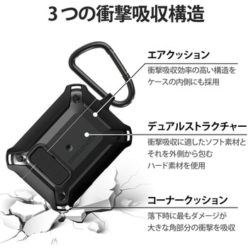 AirPods Proケース ZEROSHOCK Lock 耐衝撃 TPU ポリカーボネート