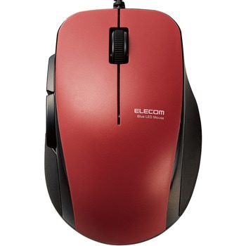 M-BL28UBSKRD �}�E�X �L�� �R�� �É� �u���[LED 5�{�^�� M�T�C�Y �P�[�u����1m �i�ޖ߂�{�^�� �G���R�� ���w�Z���T�[���� 64352339