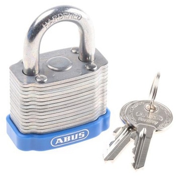 Abus スチール製南京錠 パドロック スチール グレイ ABUS