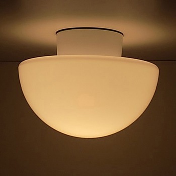 ポリカ製 天井直付照明器具 半球 - 栄興電器