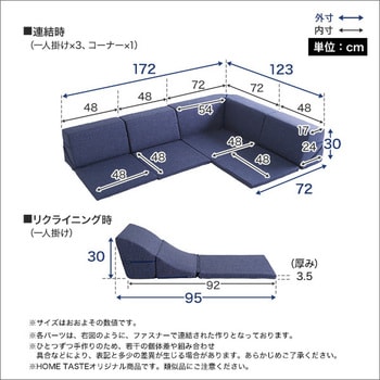 組み合わせ自由 国産 コーナーローソファ フロアタイプ Linum リナム