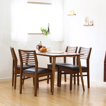 ダイニングセット【Egill エギル 】5点セット(スタンダードチェアタイプ) ホームテイスト