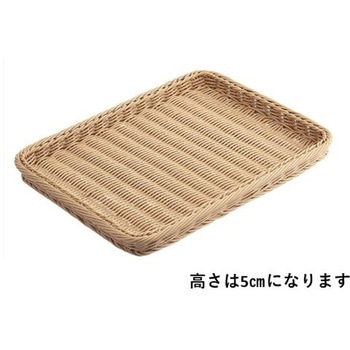 PP製バスケット ナチュラル 61-778-53シリーズ アズワン