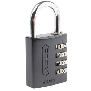Abus 組み合わせ南京錠 パドロック アルミ 黒 ABUS