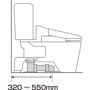 エディ566 リフォーム便器+タンク(手洗無し)+温水洗浄便座