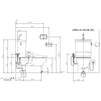 RA3848TR121LW エディ848 4.8L便器+タンク(手洗付)+温水洗浄便座 1セット アサヒ衛陶 【通販モノタロウ】