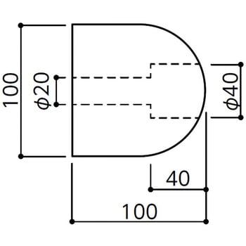 NCD-1010M 衝撃吸収材 カーストッパーNCD-Mタイプ 1本 ナカ工業 【通販