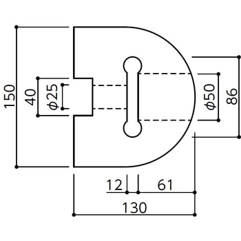 衝撃吸収材 カーストッパーNCD-MKタイプ(スリット入り) ナカ工業