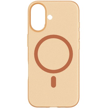 iPhone 17 [Silky Armor] MagSafe対応 シルキータッチケース マットクリアオレンジ Simplism