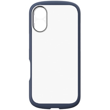 iPhone 17 [LIGHT SHIELD Solid] 超精密設計 衝撃吸収 ハイブリッドクリアケース クリア×ネイビー Simplism