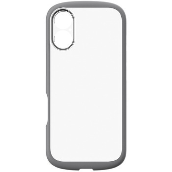 iPhone 17 [LIGHT SHIELD Solid] 超精密設計 衝撃吸収 ハイブリッドクリアケース クリア×アッシュグレー - Simplism