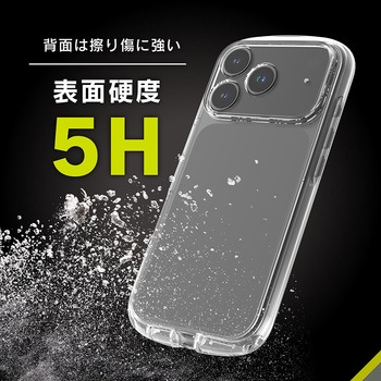 iPhone 17 Pro [LIGHT SHIELD Solid] 超精密設計 衝撃吸収 ハイブリッドクリアケース クリア×ブラック Simplism