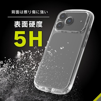 iPhone 17 Pro [LIGHT SHIELD Solid] 超精密設計 衝撃吸収 ハイブリッドクリアケース クリア×ネイビー Simplism