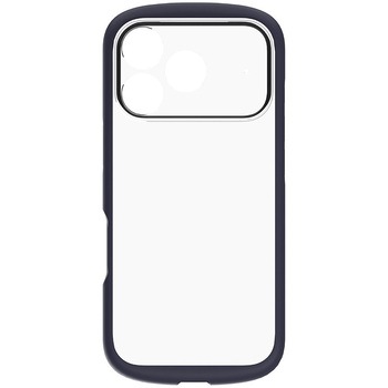 iPhone 17 Pro [LIGHT SHIELD Solid] 超精密設計 衝撃吸収 ハイブリッドクリアケース クリア×ネイビー Simplism