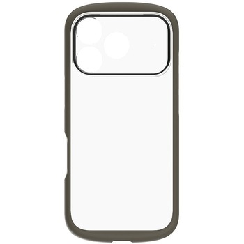 iPhone 17 Pro [LIGHT SHIELD Solid] 超精密設計 衝撃吸収 ハイブリッドクリアケース クリア×アッシュグレー Simplism