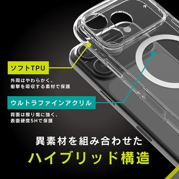 iPhone 17 Pro [LIGHT SHIELD Solid] MagSafe対応 超精密設計 衝撃吸収 ハイブリッドクリアケース ホワイトリング Simplism