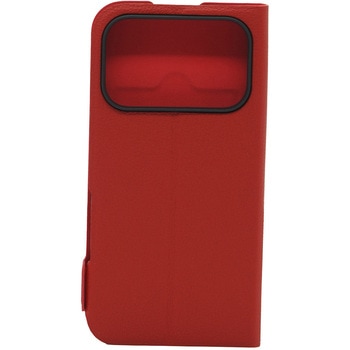 iPhone 17 Pro [Smart FlipNote] 薄型スマートフリップノートケース レッド Simplism