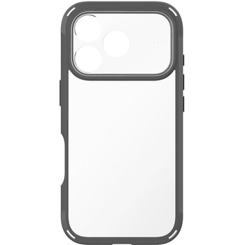 iPhone 17 Pro [GRAV Solid UNLIMITED] 超精密設計 耐衝撃5M ハイブリッドケース マットクリア×ブラック Simplism