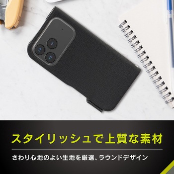 iPhone 17 Pro Max [FlipNote] 耐衝撃フリップノートケース ネイビー Simplism