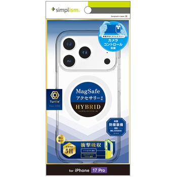 iPhone 17 Pro [Turtle FULLSPEC] カメラコントロール&MagSafe対応 ハイブリッドケース ホワイトリング Simplism