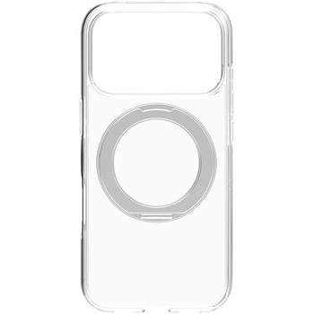 iPhone 17 Pro Max [Turtle MagStand] MagSafe対応 リングスタンド付きハイブリッドクリアケース シルバーリングスタンド Simplism