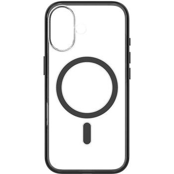 iPhone 17 [Lumino] MagSafe対応 背面クリアハードケース クリア×ブラック Simplism