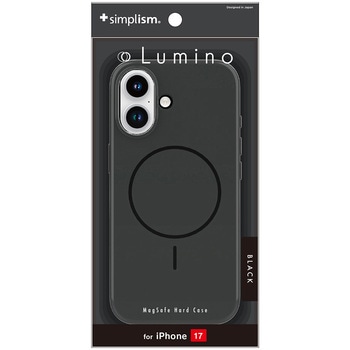 iPhone 17 [Lumino] MagSafe対応 ハードケース ブラック Simplism