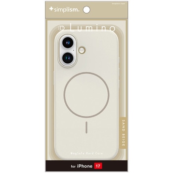 iPhone 17 [Lumino] MagSafe対応 ハードケース サンドベージュ Simplism