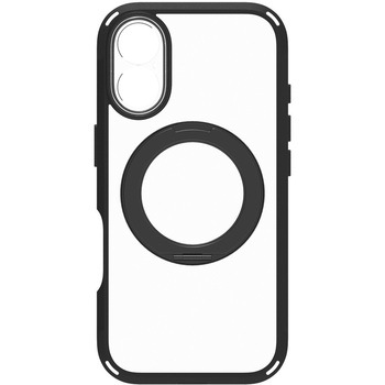 iPhone 17 [GRAV Solid UNLIMITED MagStand] MagSafe対応 超精密設計 耐衝撃5M リングスタンド付きハイブリッドケース ブラックリングスタンド Simplism