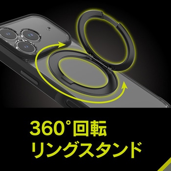 iPhone 17 Pro [GRAV Solid UNLIMITED MagStand] MagSafe対応 超精密設計 耐衝撃5M リングスタンド付きハイブリッドケース ブラックリングスタンド Simplism