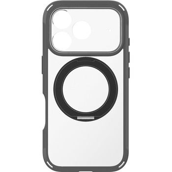 iPhone 17 Pro [GRAV Solid UNLIMITED MagStand] MagSafe対応 超精密設計 耐衝撃5M リングスタンド付きハイブリッドケース ブラックリングスタンド Simplism