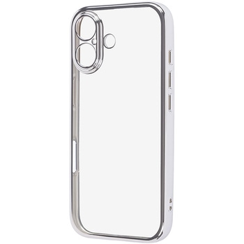 iPhone 17 ソフトケース 精密設計 フレームメッキ / シルバー - レイ・アウト