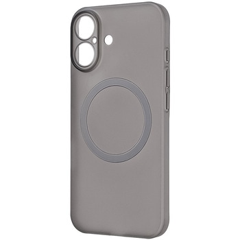 iPhone 17 ハードケース スリムフィット 0.6mm +マグネット充電対応 / クリアブラック レイ・アウト