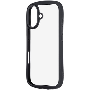 iPhone 17 ハイブリッドガラスケース Puffull 10H +レンズガードリング / ブラック - レイ・アウト