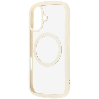 iPhone 17 ハイブリッドガラスケース Puffull 10H +レンズガードリング マグネット充電対応 / ミルクホワイト - レイ・アウト