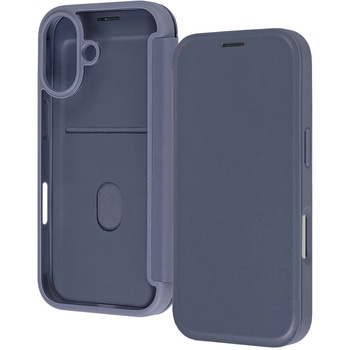 iPhone 17 クリアフリップケース マグネット / ネイビー レイ・アウト