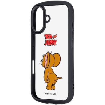 iPhone 17 トムとジェリー / Puffull 衝撃吸収 バンパー ハイブリッドケース / ジェリー_スタンダード_3 レイ・アウト