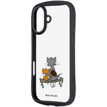 iPhone 17 トムとジェリー / Puffull 衝撃吸収 バンパー ハイブリッドケース / ハンマー_4 - レイ・アウト