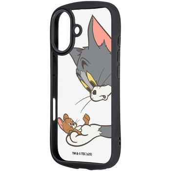 iPhone 17 トムとジェリー / Puffull 衝撃吸収 バンパー ハイブリッドケース / トムとジェリー_キャッチ_3 レイ・アウト