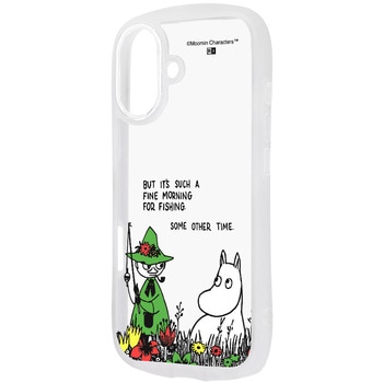 iPhone 17 ムーミン / Puffull 衝撃吸収 バンパー ハイブリッドケース / ムーミン&スナフキン2 - レイ・アウト