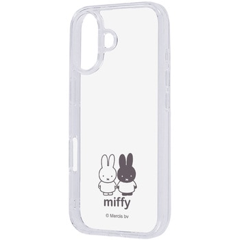 iPhone 17 ミッフィー / 耐衝撃 ハイブリッドケース Charaful / ミッフィー レイ・アウト