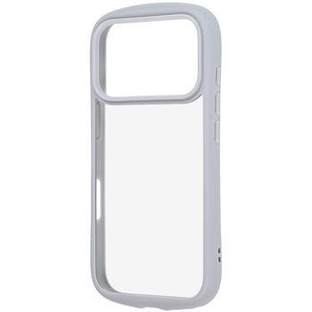 iPhone 17 Pro ハイブリッドタフケース Puffull +レンズガードリング / グレー - レイ・アウト