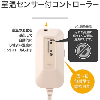 電気掛敷毛布 コイズミ