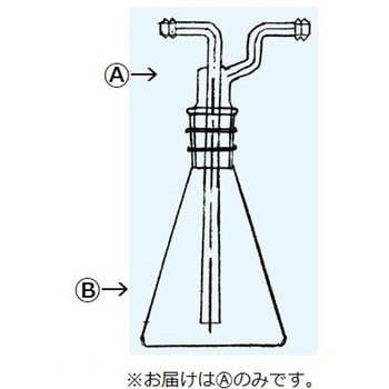 中管(トラップ 三角フラスコ形 694シリーズ 日本理化学器械(NRK)