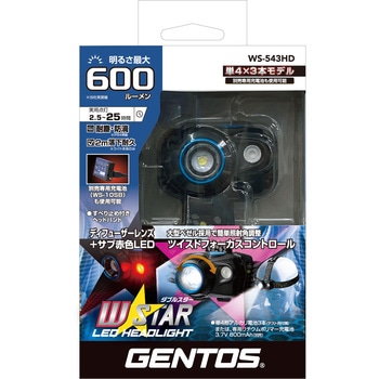 ダブルスター サブRedヘッドライト GENTOS