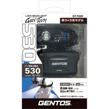 GT-702D GTシリーズ フォーカスヘッドライト GENTOS LED 乾電池