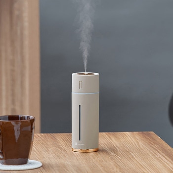 充電式スリム加湿器 リリーホワイト/モカ ライフオンプロダクツ