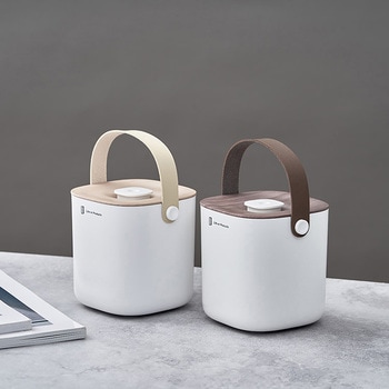 充電式ボックス型加湿器 -Premium WOOD- グレージュウッド/ホワイトウッド - ライフオンプロダクツ